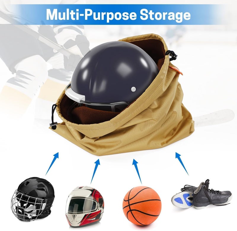 VISEMAN Hockey Helmet Bag, Lightweight Helmet Storage Bag with Drawstring Closure, Waterproof Hockey Helmet Organizer Bag - Image 5